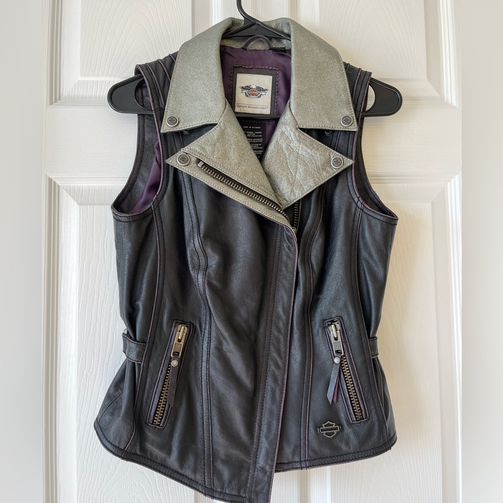Harley Davidson Leather Vest, Women's, Size Small